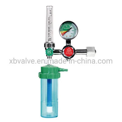Factory Direct Sales Pressure Medical Oxygen Regulator, Gas Meter, Oxygen Gas Regulator Flowmeter, with Flowmeter Bull Nose Type, Oxygen Cylinder Valve